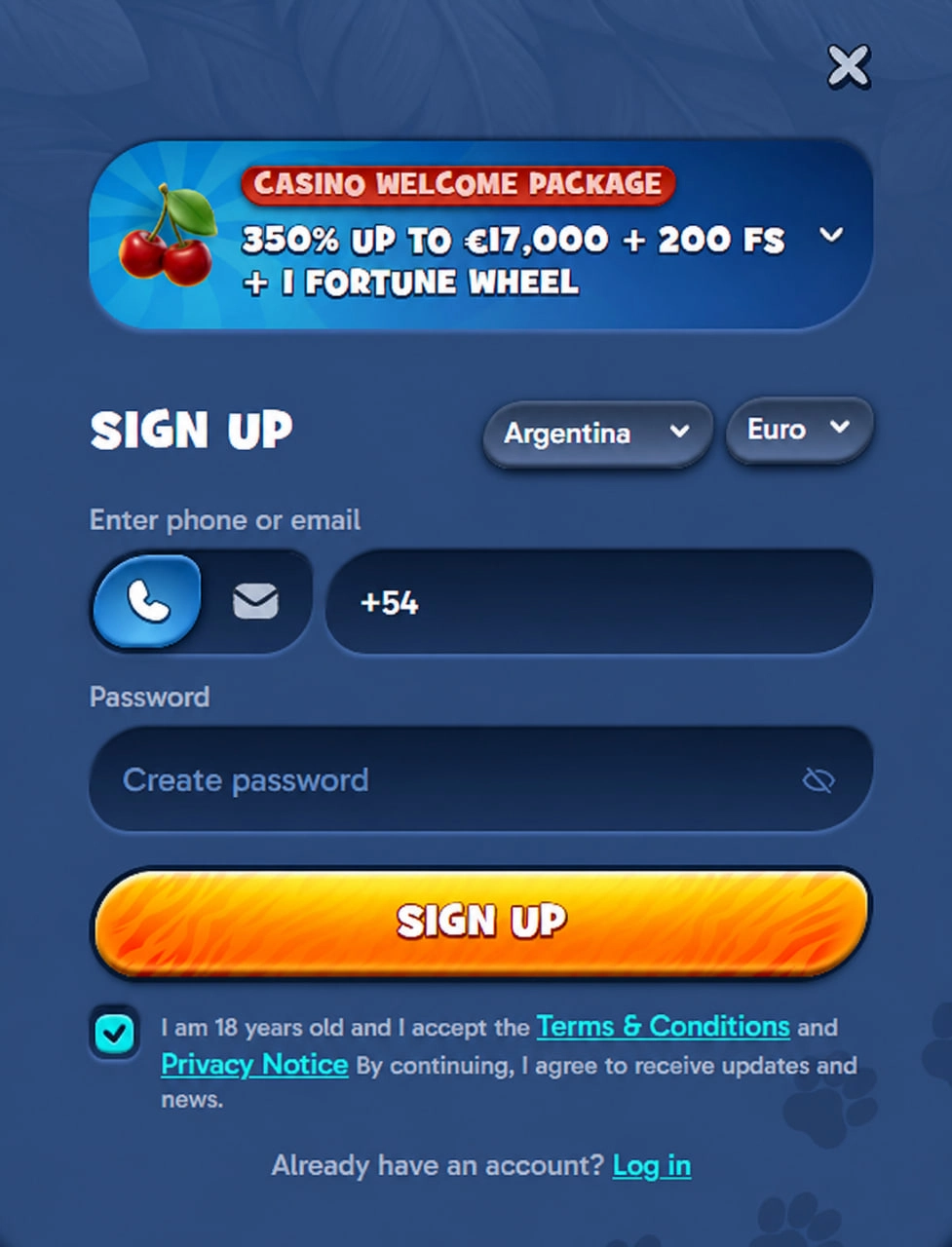 shikaka casino registration